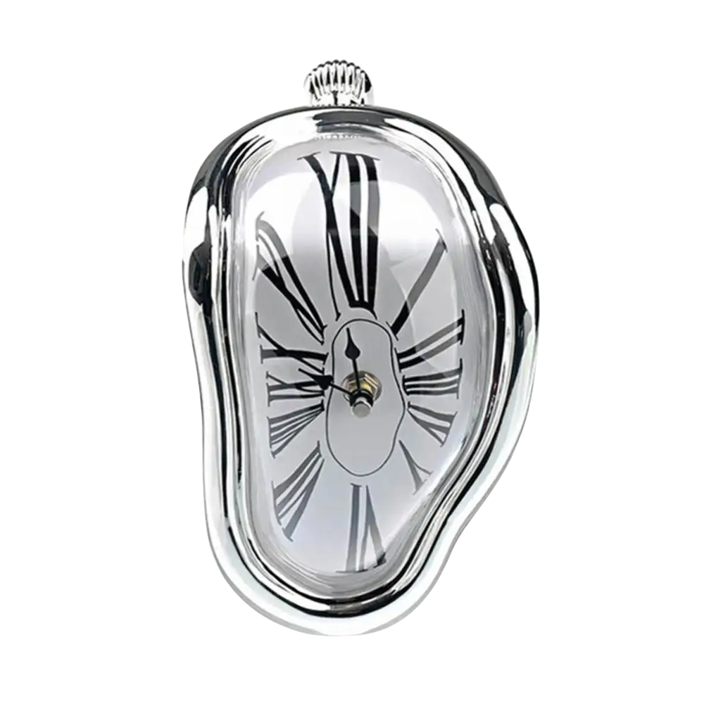 Melted Clock Silver VibeSpace