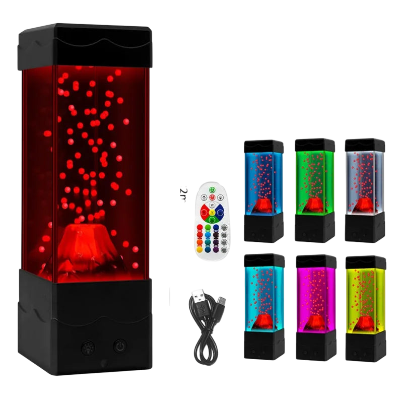 LED Volcano Lava Lamp