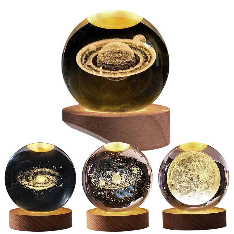 3D Crystal Sphere Lamp