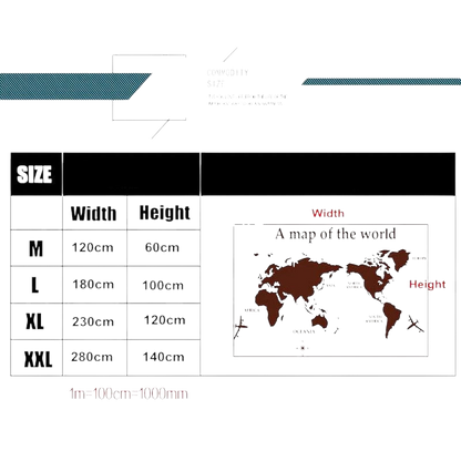 Modern world map VibeSpace