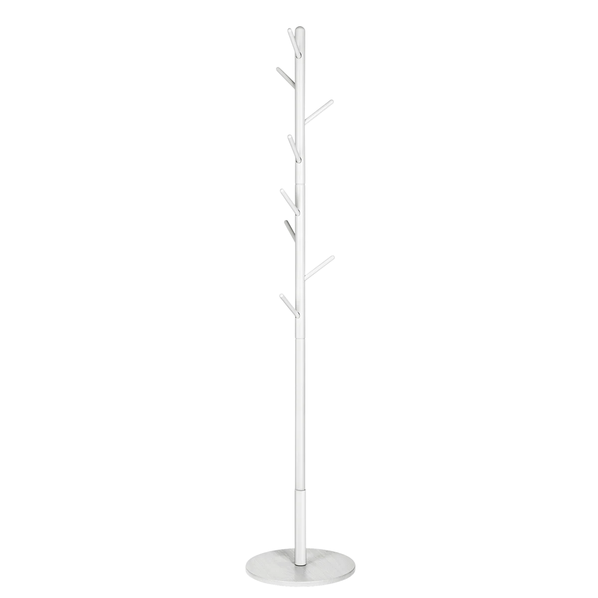 Vertical Coat Rack White VibeSpace