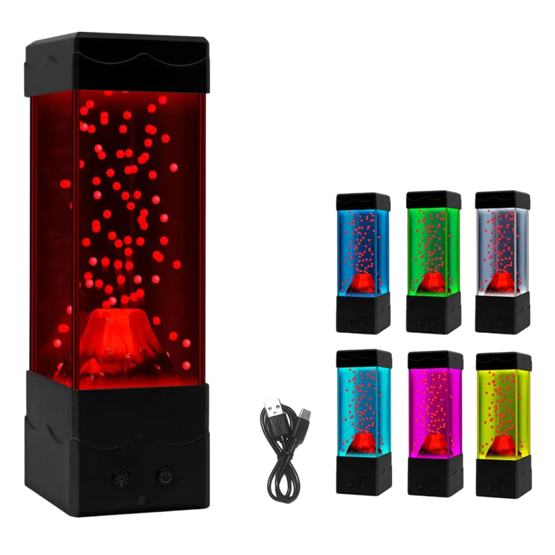 LED Volcano Lava Lamp