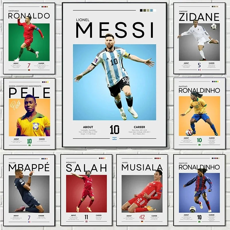 Football Posters –  Iconic Players