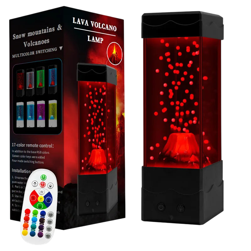 LED Volcano Lava Lamp