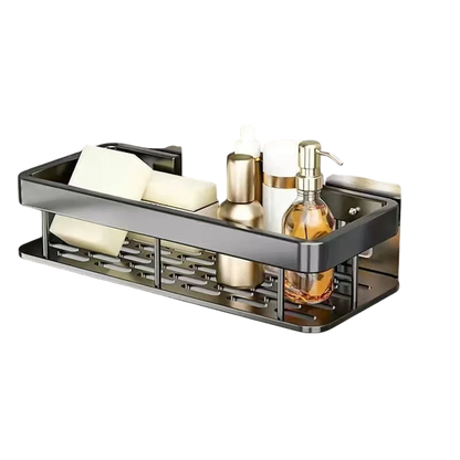 Bathroom Shelf Black VibeSpace