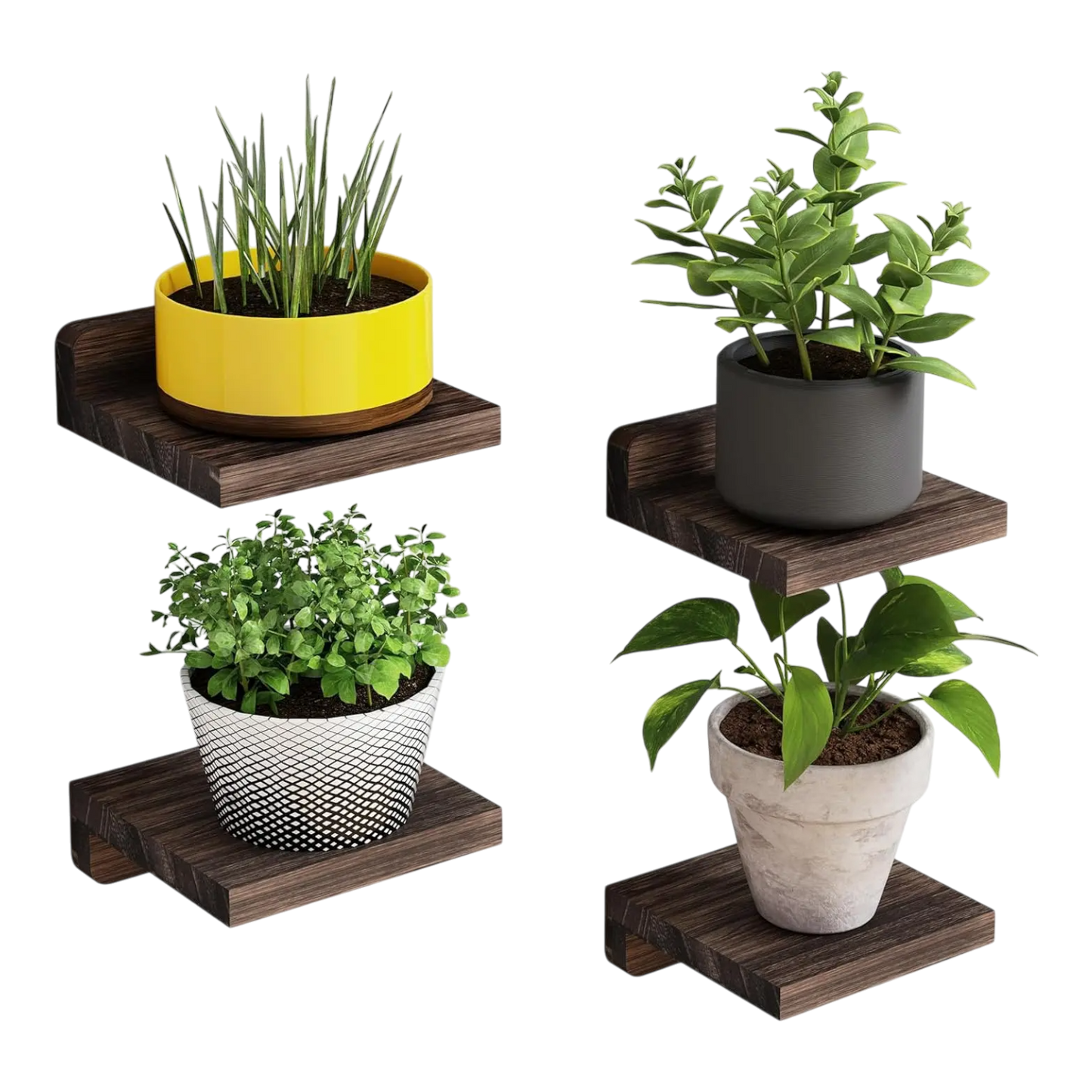Set of 4 Floating Shelves VibeSpace