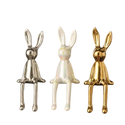 Ceramic Bunny Figurine