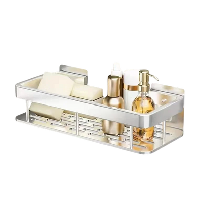 Bathroom Shelf Silver VibeSpace