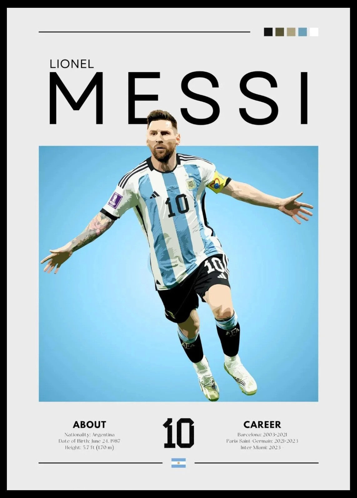Football Posters –  Iconic Players