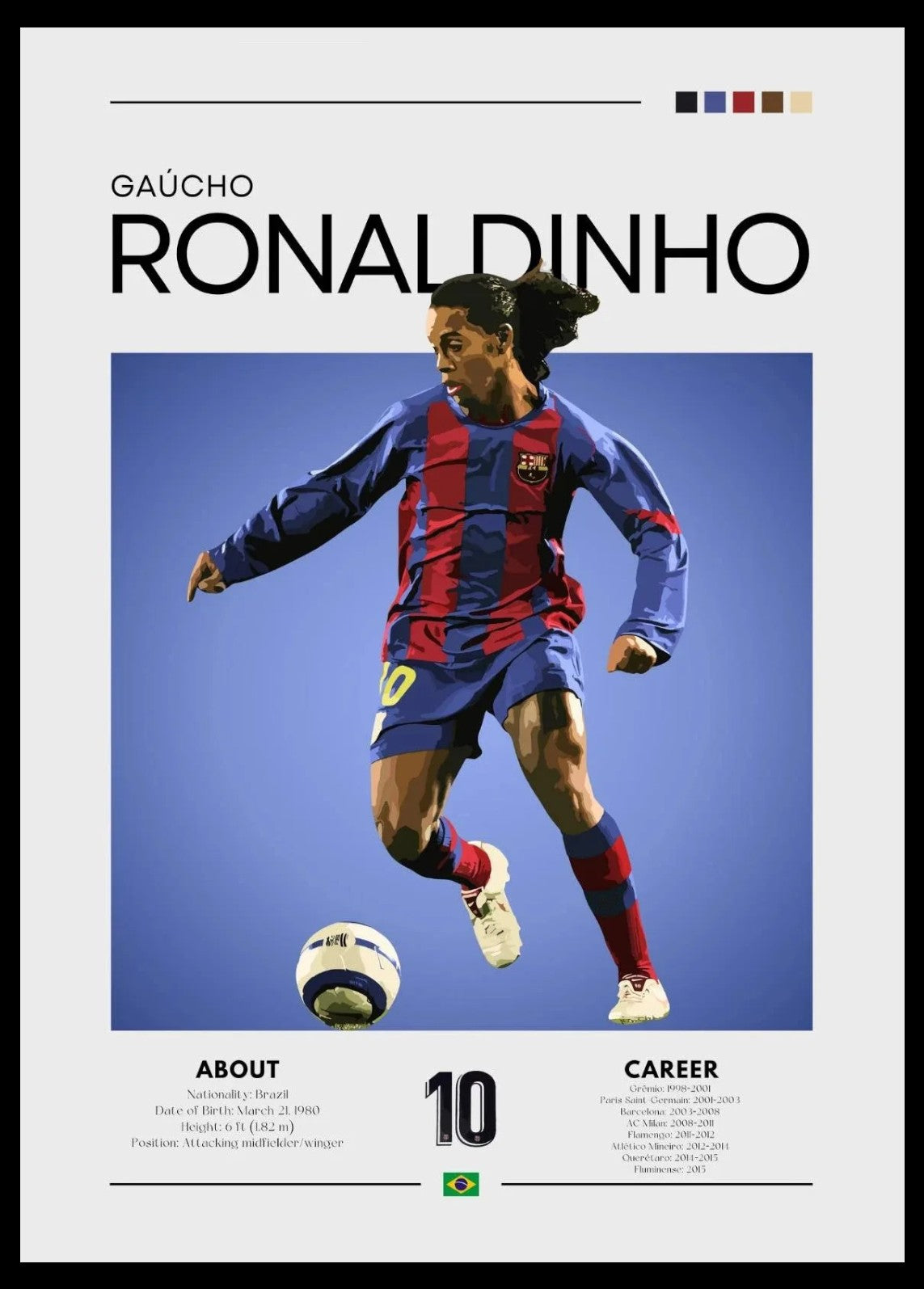 Football Posters –  Iconic Players