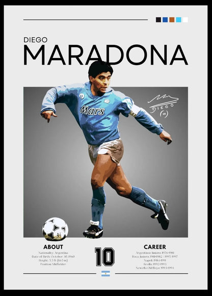 Football Posters –  Iconic Players