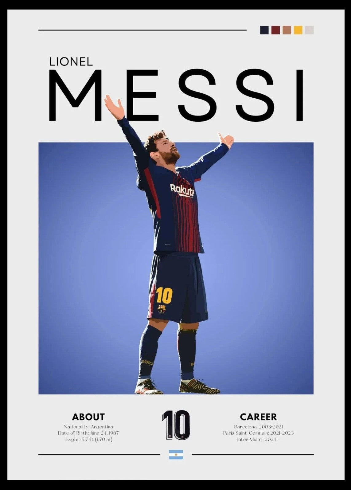 Football Posters –  Iconic Players