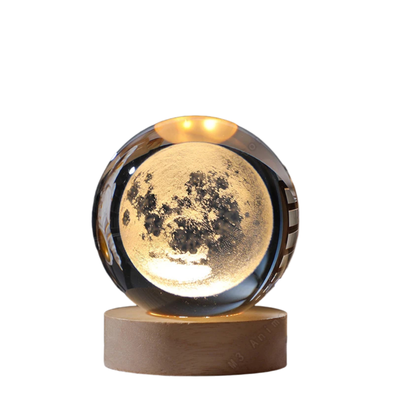 3D Crystal Sphere Lamp