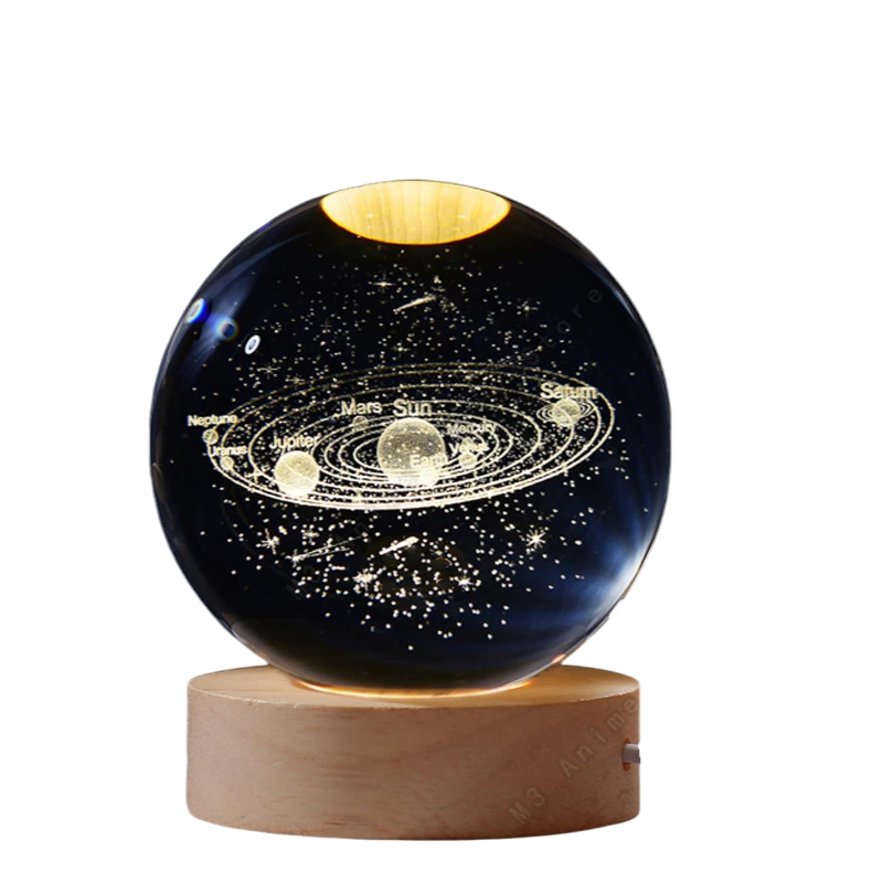 3D Crystal Sphere Lamp